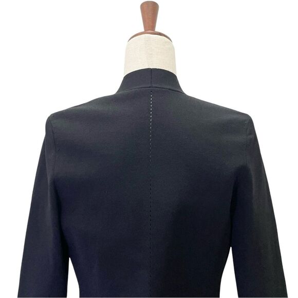 MM Lafleur The Woolf Jardigan Size Small Black Ponte Knit Open Blazer Cardigan - Picture 9 of 16